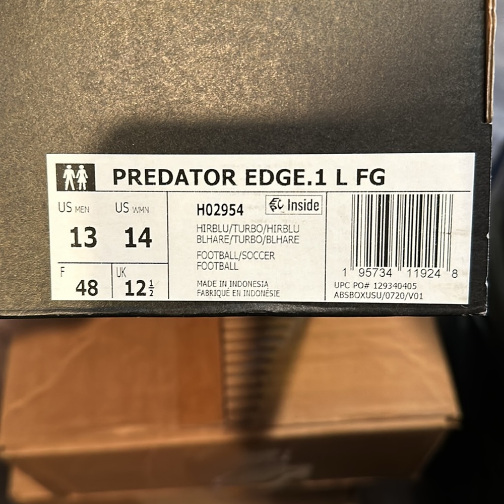 adidas Predator Edge.1 L FG Soccer Cleats -  Sizes 12, 13 - New - Picture 10 of 10